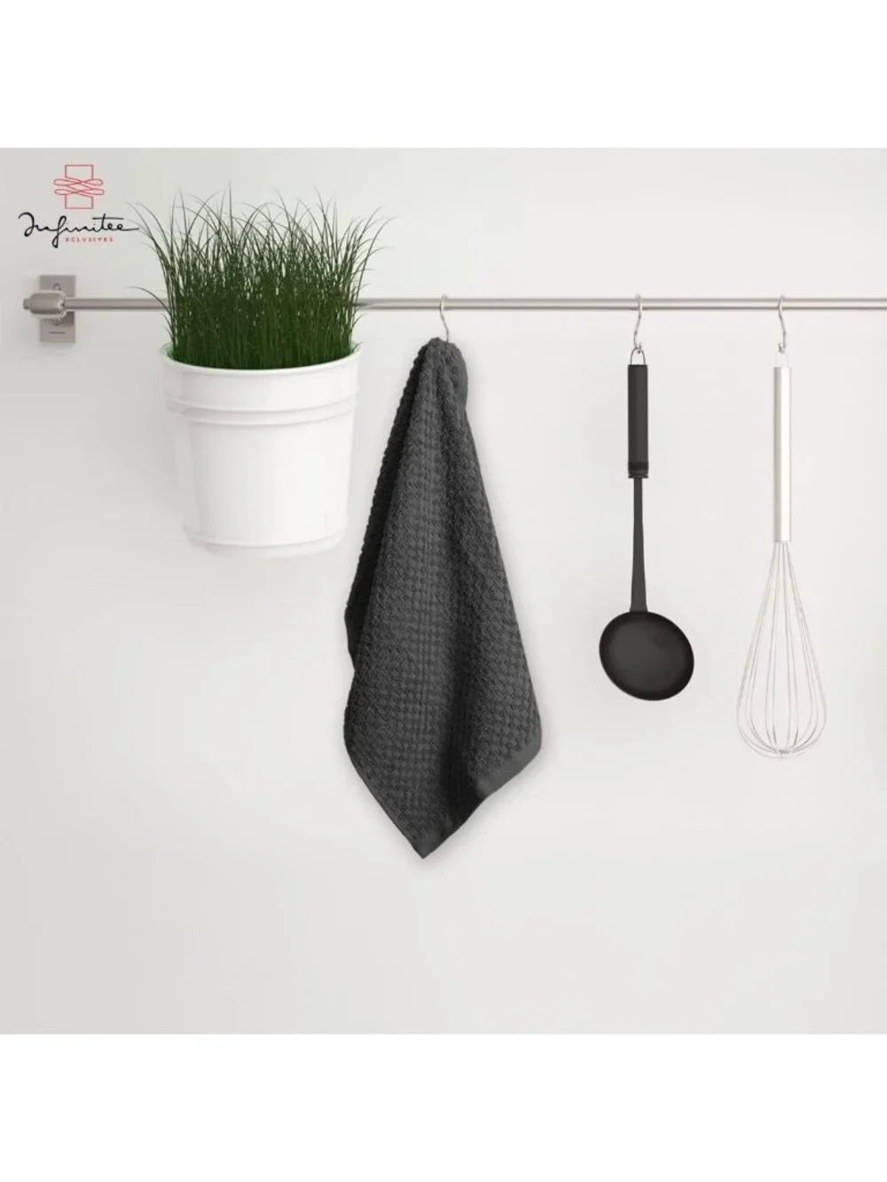 Ultra Soft 100% Cotton Kitchen Towels - 15x25 Inch Super Absorbent Dish Towels